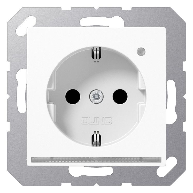 Jung A1520-OWWLNW SCHUKO-Steckdose m.LED-Licht