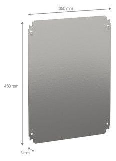 Schneider NSYMM54 Einfache Montageplatte H500xB400mm aus verzinktem Stahl