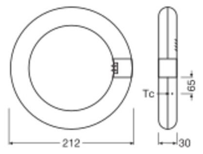 Ledvance LED TUBE T9C EM V 11W 840 G10Q 1320lm 4000K LED-Röhre Ringform KVG/VVG
