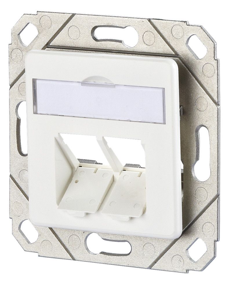 Metz 1309151102-E Modul UPk 2 Port 45° Reinweiß