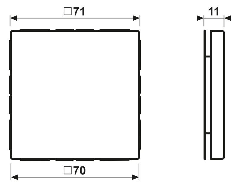 Jung LS994BSWM Blind-Abdeckung