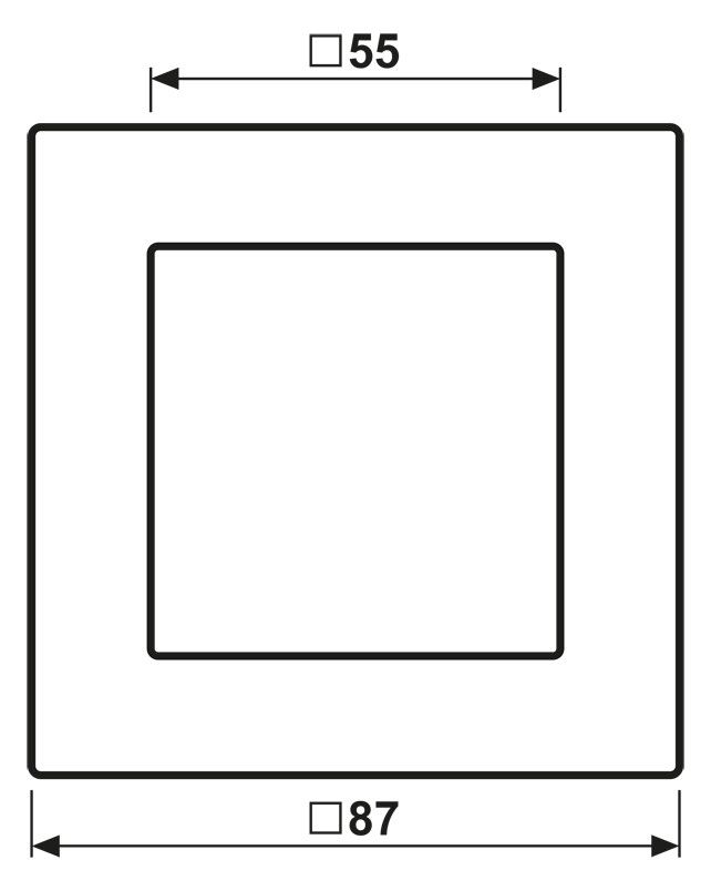 Jung AC581BFANM Rahmen 1fach bruchsicher Anthrazit matt