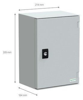 Schneider NSYPLM32G RAL7035 Wandschrank 310x215x160 o.Mpl