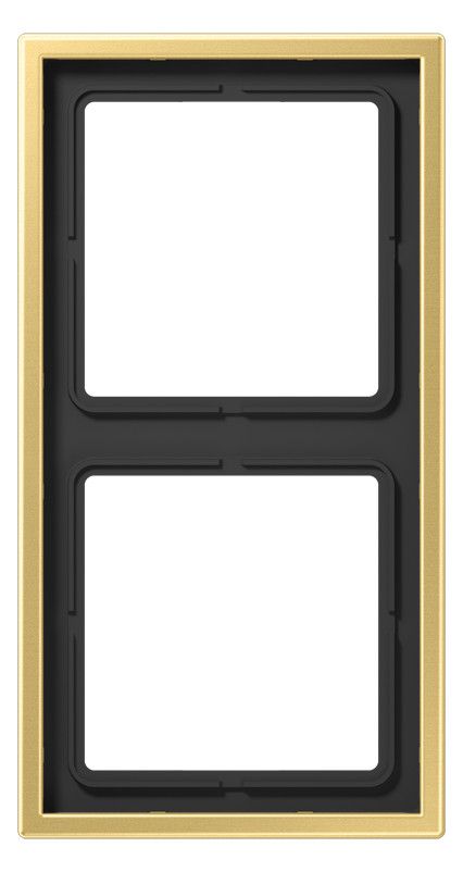 Jung ME2982C Rahmen 2fach LS/FD-design Messing classic