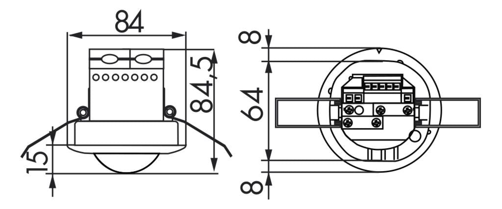 BEG 92565 PD2-M-1C-DE weiß LUXOMAT Präsenzmelder