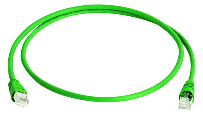 TEGA 100009118 Patchkabel S/FTP Cat.6a grün