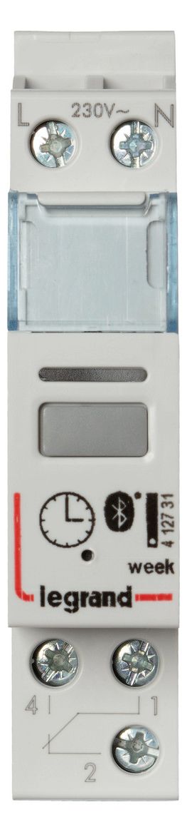 Legrand 412731 AlphaRex3 D11 BLE 230VAC Wochenzeitschaltuhr 1 Kanal o.Display