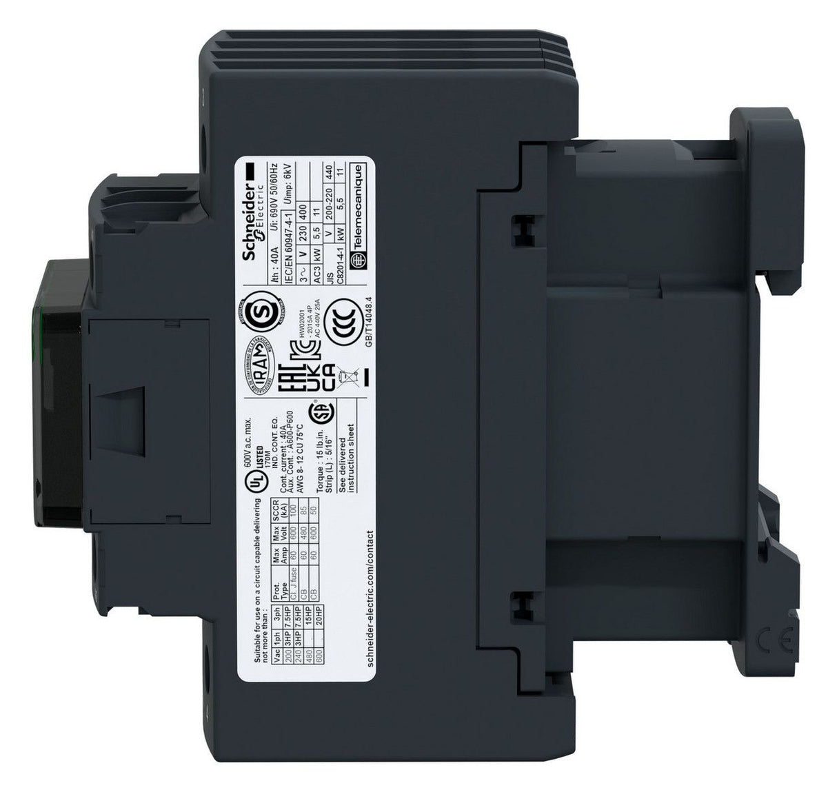 Schneider LC1D258P7 Leistungsschütz 2S2Ö 40A AC1 230VAC