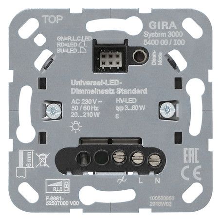 GIRA 540000 S3000 Uni-LED-Dimmeinsatz Standard Einsatz