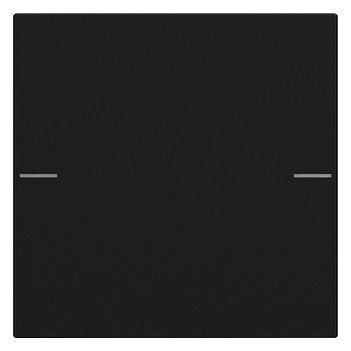 GIRA 5751005 Wippenset 1fach Tastsensor4 System 55 Schwarz matt (lackiert)