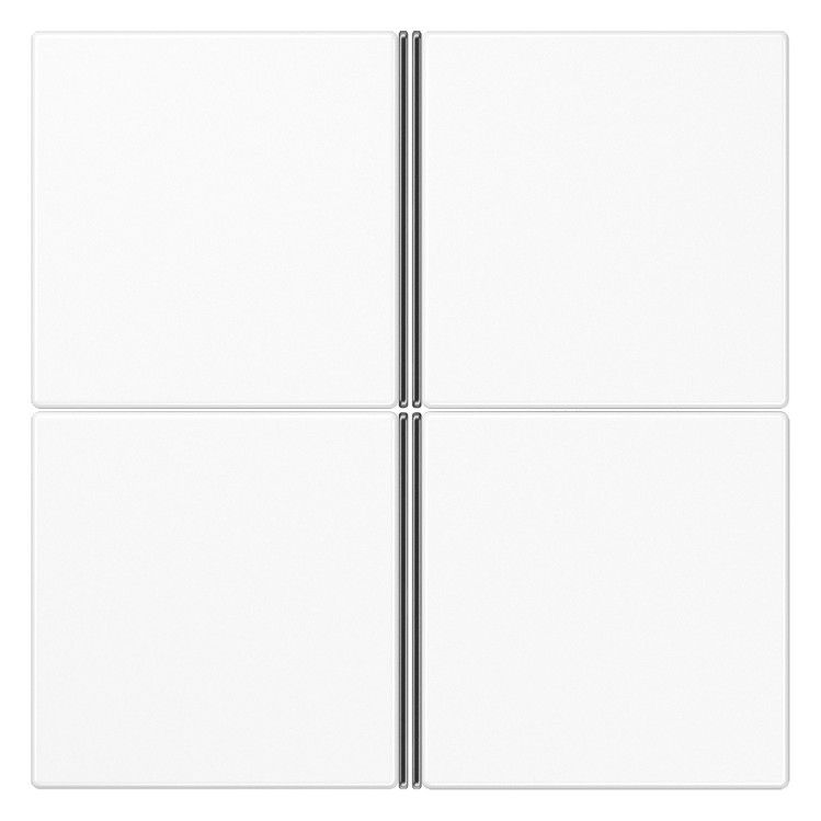 Jung LS404TSAWW Tastensatz 4fach kpl LS/FD-design alpinweiß