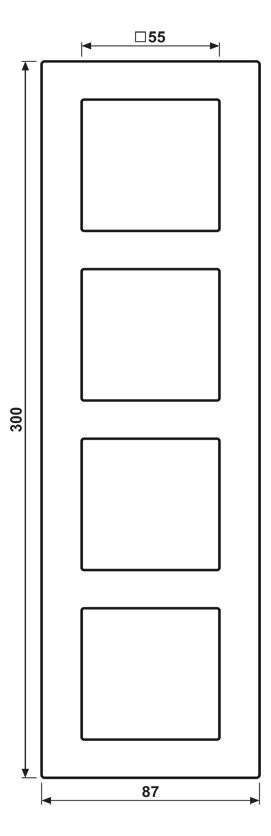 Jung AC584BFANM Rahmen 4fach bruchsicher Serie A creation anthrazit matt