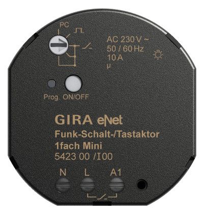 GIRA 542300 eNet Funk Schalt-/Tastaktor 1fach Mini