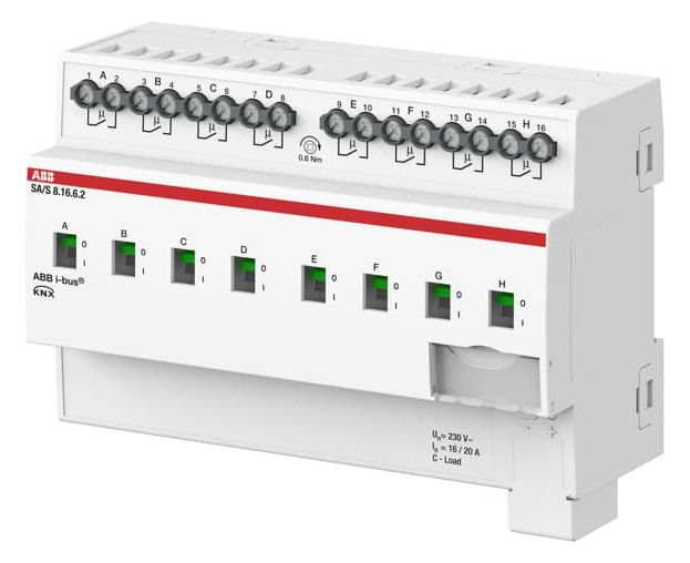 ABB SA/S8.16.6.2 Schaltaktor 8fach 16 A C-Last m.Energiefunktion 2CDG110271R0011