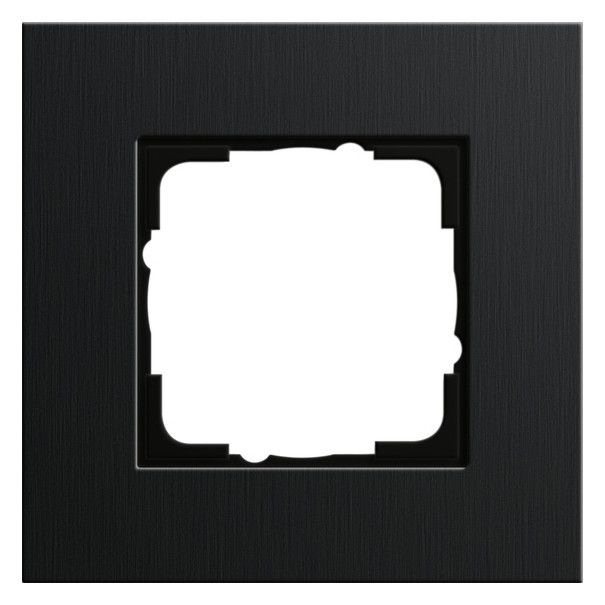 GIRA 0211126 Abdeckrahmen 1fach Esprit Aluminium Schwarz (eloxiert)