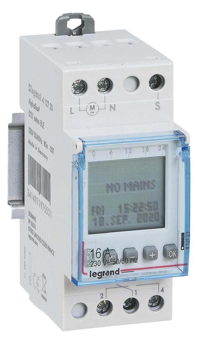 Legrand 412723 AlphaRex³ D21 ASTRO BLE 230VAC digital Astroschaltuhr 1-Kanal