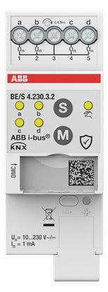 ABB BE/S4.230.3.2 Binäreingang 4f 10-230 V,manuelle Bedienung 2CDG110279R0011