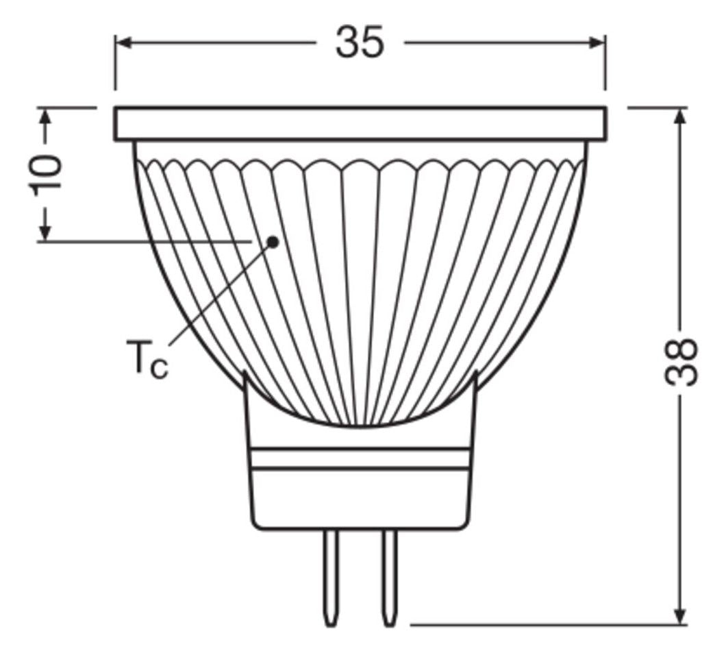 Ledvance LED MR11 35 36° P 4.2W 827 GU4 345lm 2700K NV LED-Reflektor