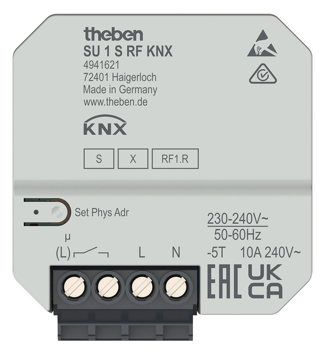 Theben SU 1 S RF KNX 1f UP-Funk Schaltaktor UP DS 4941621