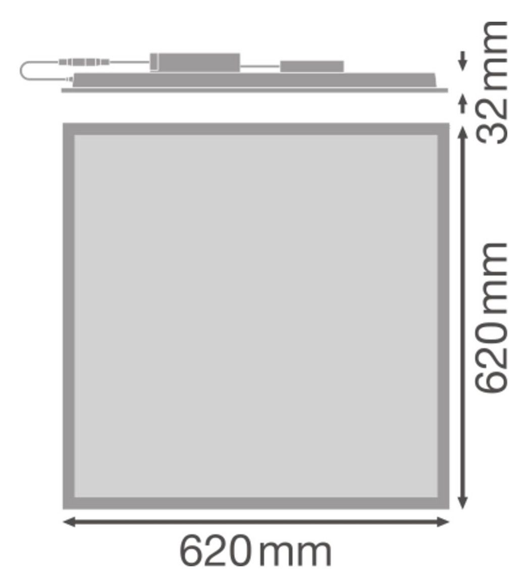 Ledvance PL CMFT 625 P 33W 830 U19 DALI VR 4320lm 3000K Comfort Panel Perform.