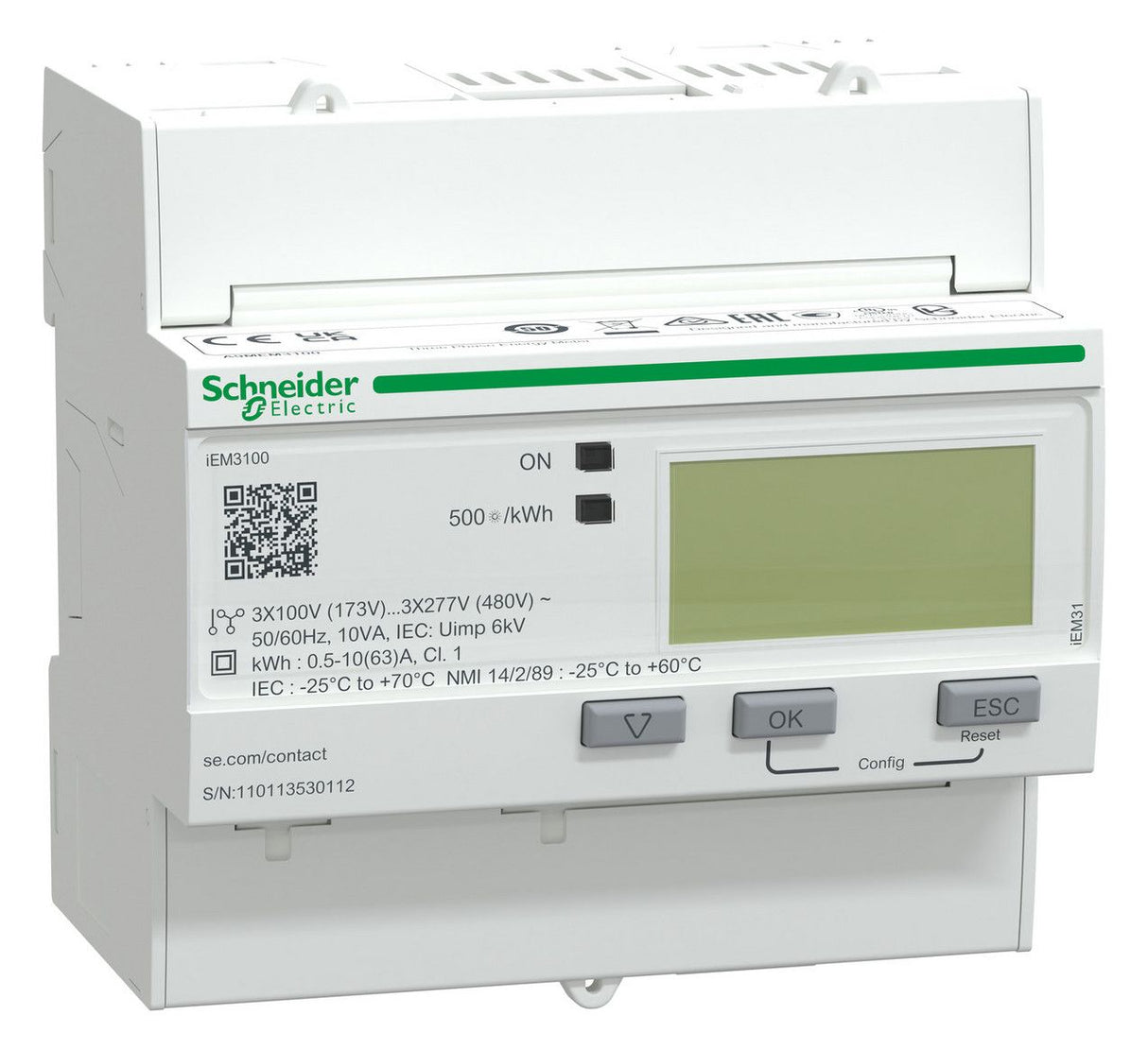 Schneider A9MEM3100 Energiezähler 3ph. 63A m.Teilzähler