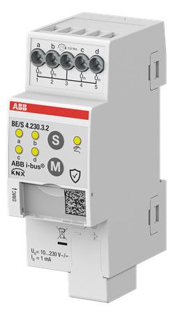 ABB BE/S4.230.3.2 Binäreingang 4f 10-230 V,manuelle Bedienung 2CDG110279R0011