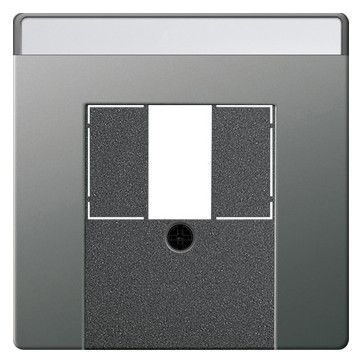 GIRA 0876600 Abdeckung+BSF TAE USB System 55 Edelstahl