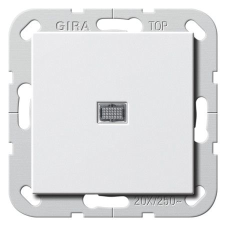 GIRA 283403 Wipp-Kontroll BS 20AX Aus 2-polig System 55 Reinweiß glänzend