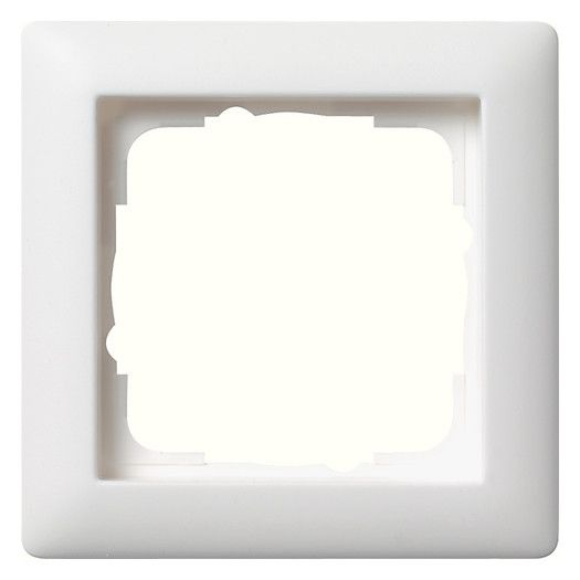 GIRA 021104 Abdeckrahmen 1fach Standard 55 Reinweiß seidenmatt