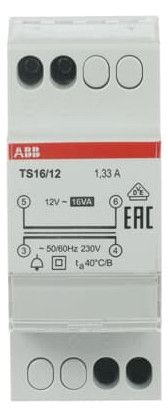 ABB TS16/12 Klingeltransformator 16VA 12VAC 2CSM228635R0812