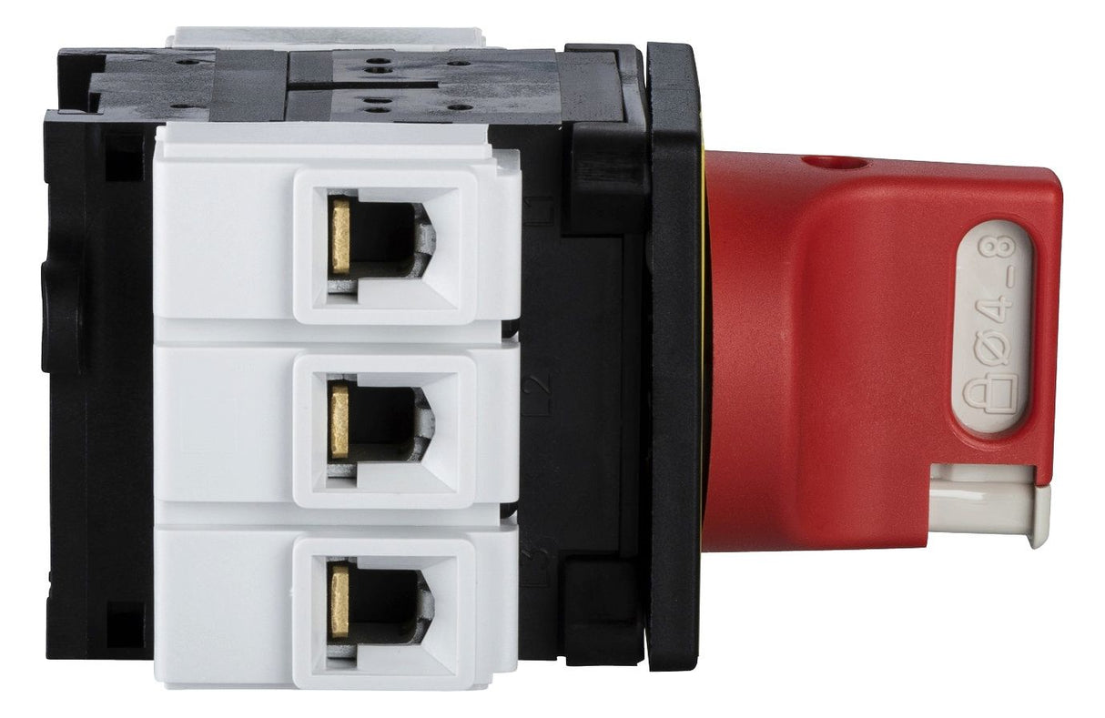 Schneider VCF3 NOT-AUS Hauptschalter 4-Lochbef. 3p 690V 63A Griff rot abschl.