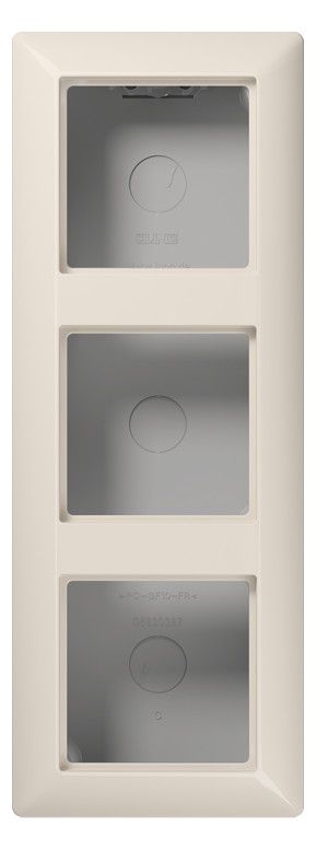 Jung AS583AW Aufputz-Kappe 3fach m.Rahmen Serie AS weiß