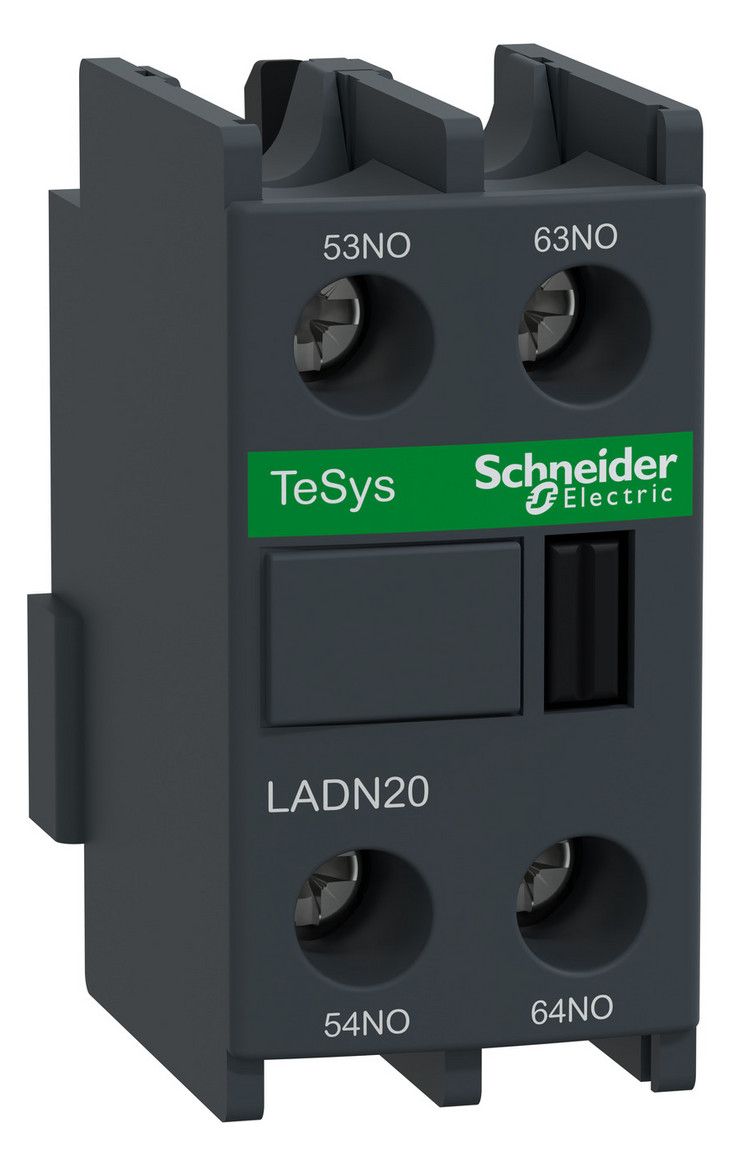 Schneider LADN20 Hilfsschalterblock 2S unverzögert frontseitig Schraubanschluß