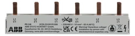 ABB PS3/6 PS3/6 Phasenschiene 3Ph.,6Pins,10mm²