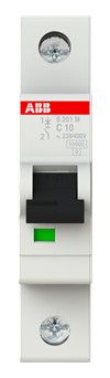 ABB S201M-C10 Sicherungsautomat C-Char., 10 kA, 10A, 1P