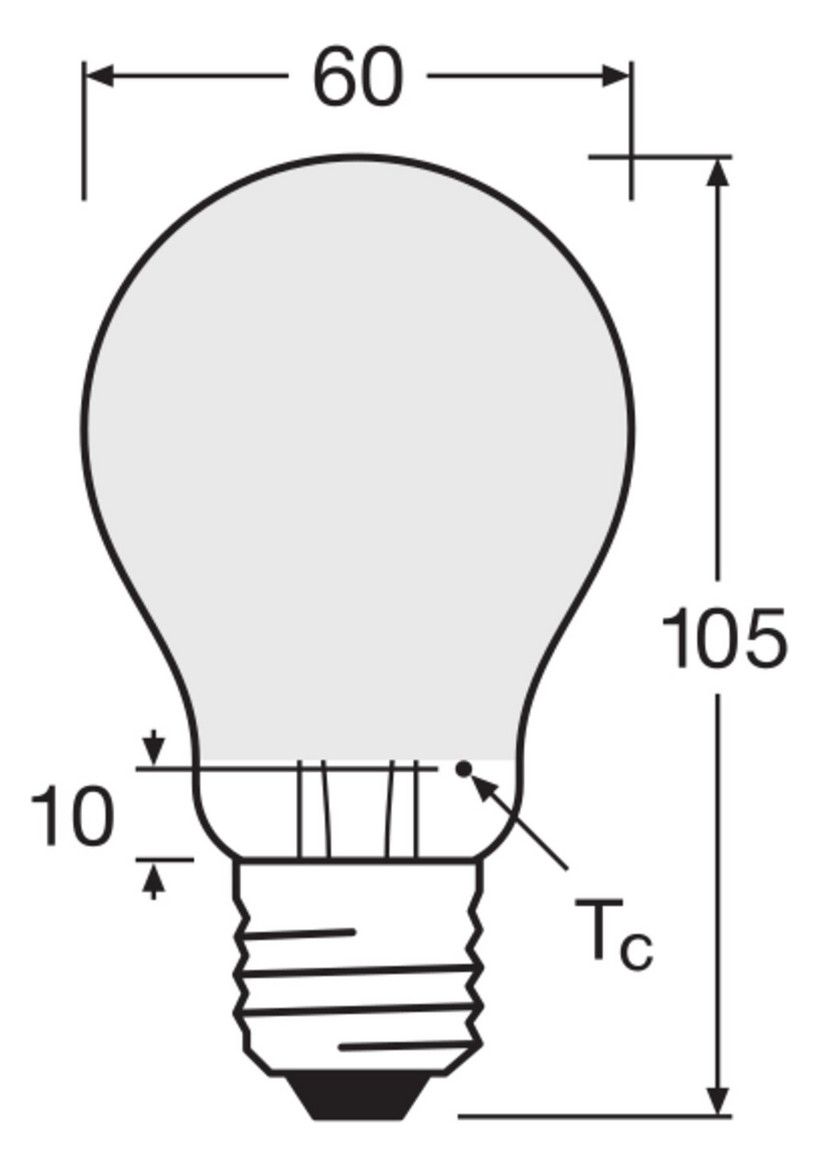 Ledvance LED CLASSIC A P 6.5W 827 FIL FR E27 806lm 2700K LED-Glühlampe