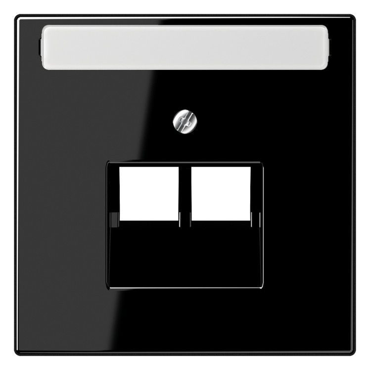 Jung LS969-2NAUASW Abdeckung Schriftfeld f.IAE/UAE 2x8polig schwarz