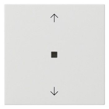 GIRA 549403 eNet Funk Bedienaufsatz Pfeile System 55 Reinweiß glänzend