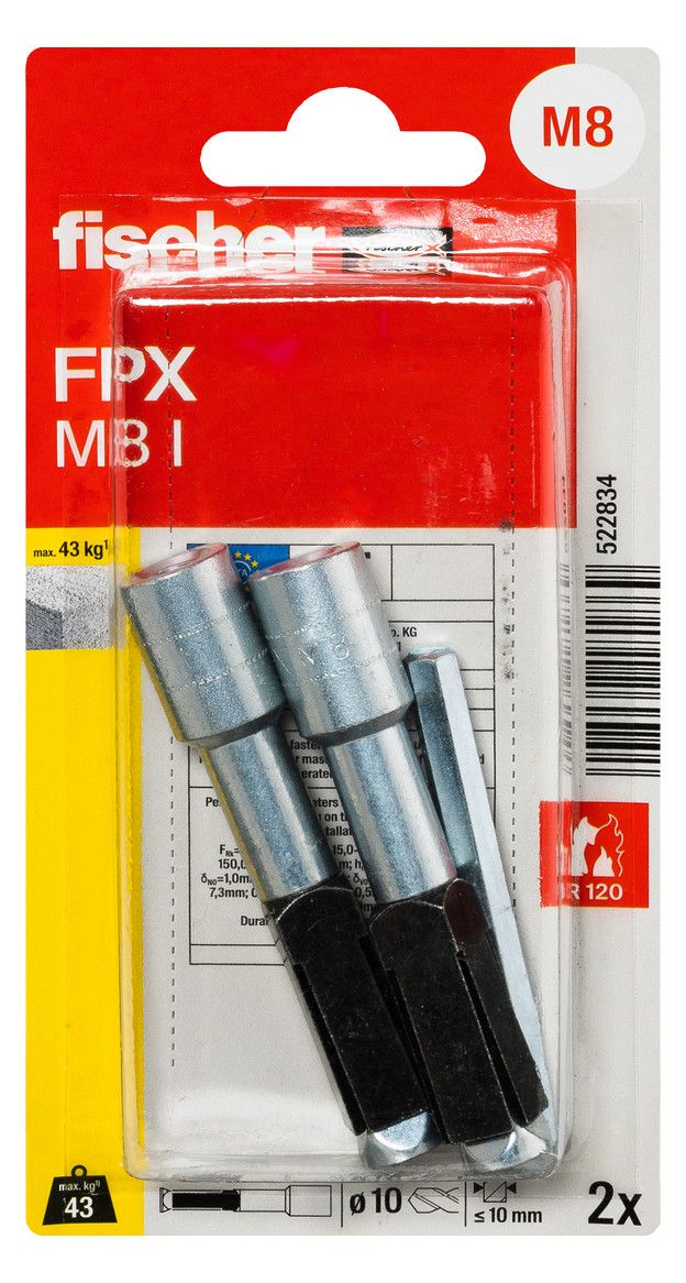 Fischer 522834 Porenbetonanker FPX-I M8