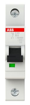 ABB S201-B6 Sicherungsautomat B-Char., 6 kA, 6A, 1P