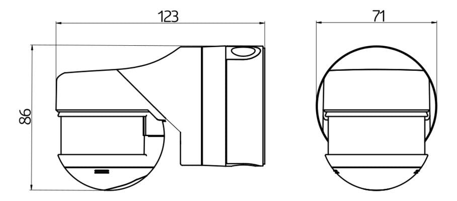 BEG 93333 RC-plus next N 230 schwarz LUXOMAT Bewegungsmelder