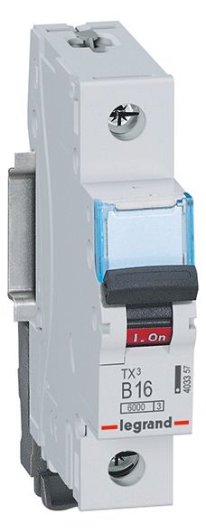 Legrand 403357 TX3 LS-Schalter B 16A 1-polig 6kA 230/400VAC 1TE