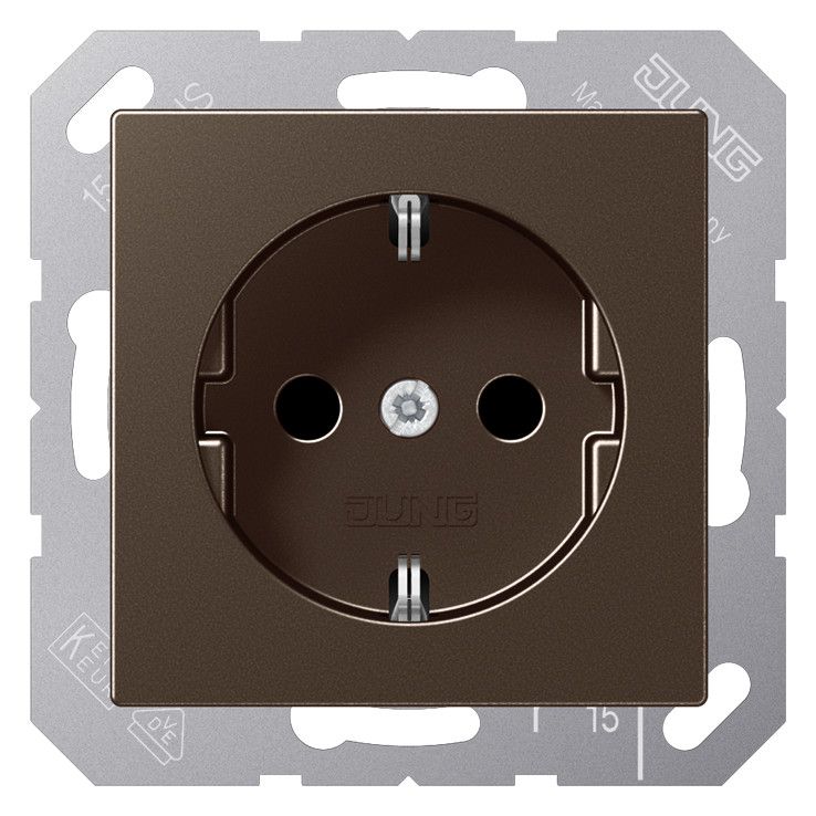 Jung A1520MO SCHUKO Steckdose Serie A mokka