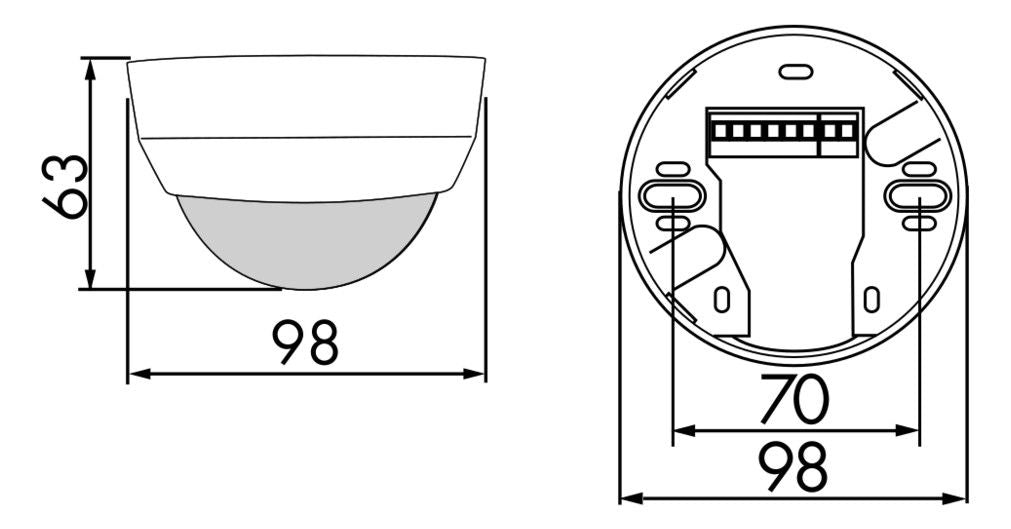 BEG 92580 PD4-M-1C-AP weiß LUXOMAT Präsenzmelder
