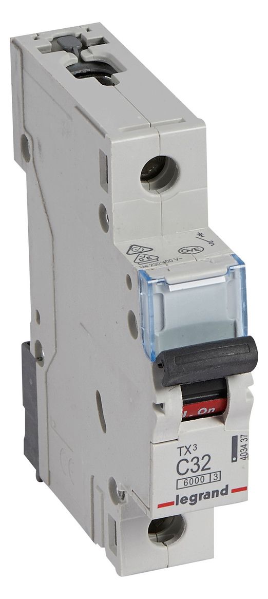 Legrand 403437 TX3 LS-Schalter C 32A 1-polig 6kA 230/400VAC 1TE