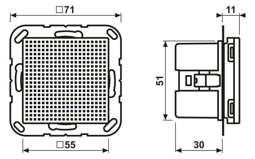 Jung LSMA4WW Lautsprechermodul 2,5W 4Ohm alpinweiß