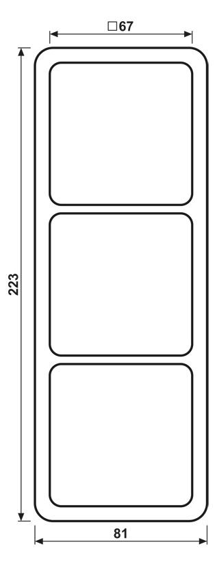 Jung CD583LG Rahmen 3fach lichtgrau