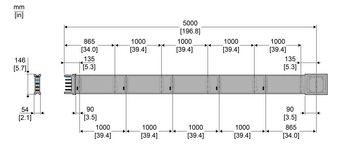 Schneider KSA250ED45010 Verteiler- streckenstück gerade 5m 250A 10Abgang.