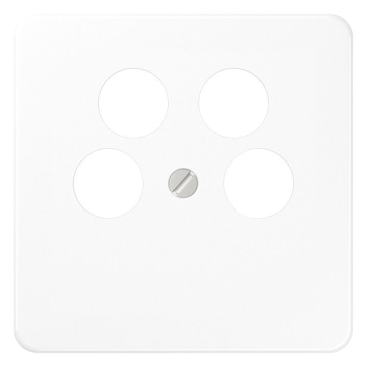 Jung CD561-4SAT2WW Abdeckung Ankaro 4Loch f.SAT-TV alpinweiß