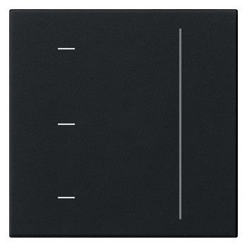 GIRA 5365005 S3000 Touchaufsatz System 55 Schwarz matt (lackiert)